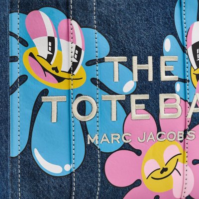 HATTIE STEWART X MARC JACOBS DENIM MEDIUM TOTE BAG